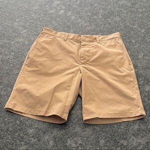 J. Crew Men's Flat-Front Wrinkle-free Shorts in Khaki Tan